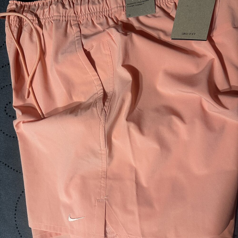 NIKE UNLIMETED 2 IN 1 TRAINING #844 APRICOT BASE LAYER & SHORTS SIZE L MEN $70